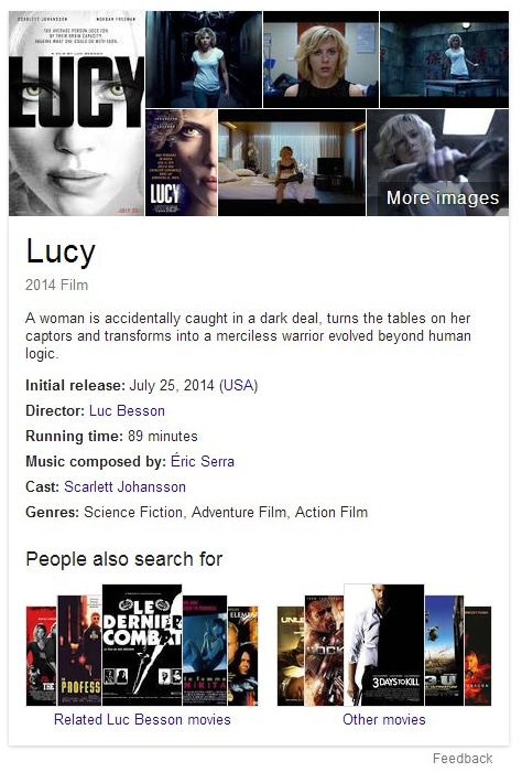 lucy movie entitätenbox Google Search
